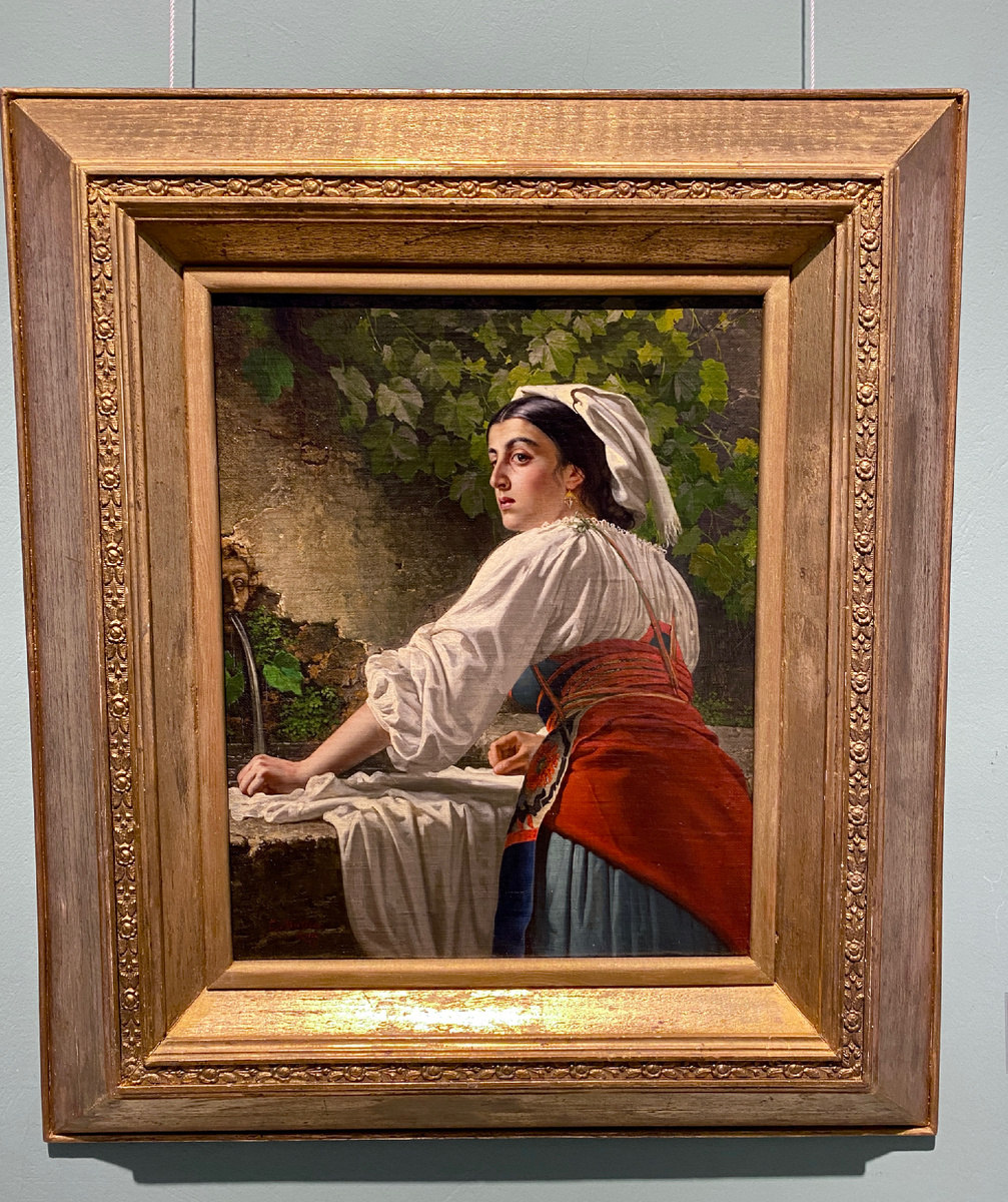 Итальянка у бассейна. Брюллов К.П.