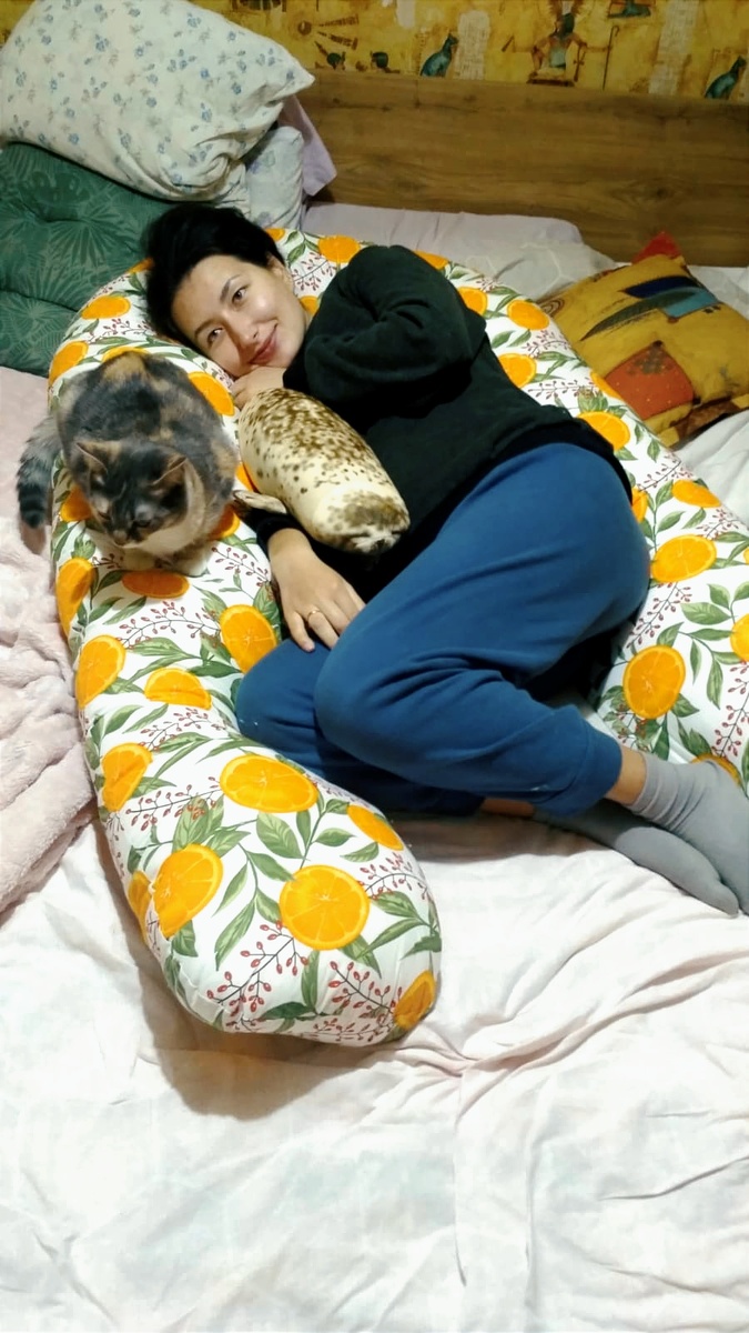 Кошке тоже понравилась новая «лежанка». 