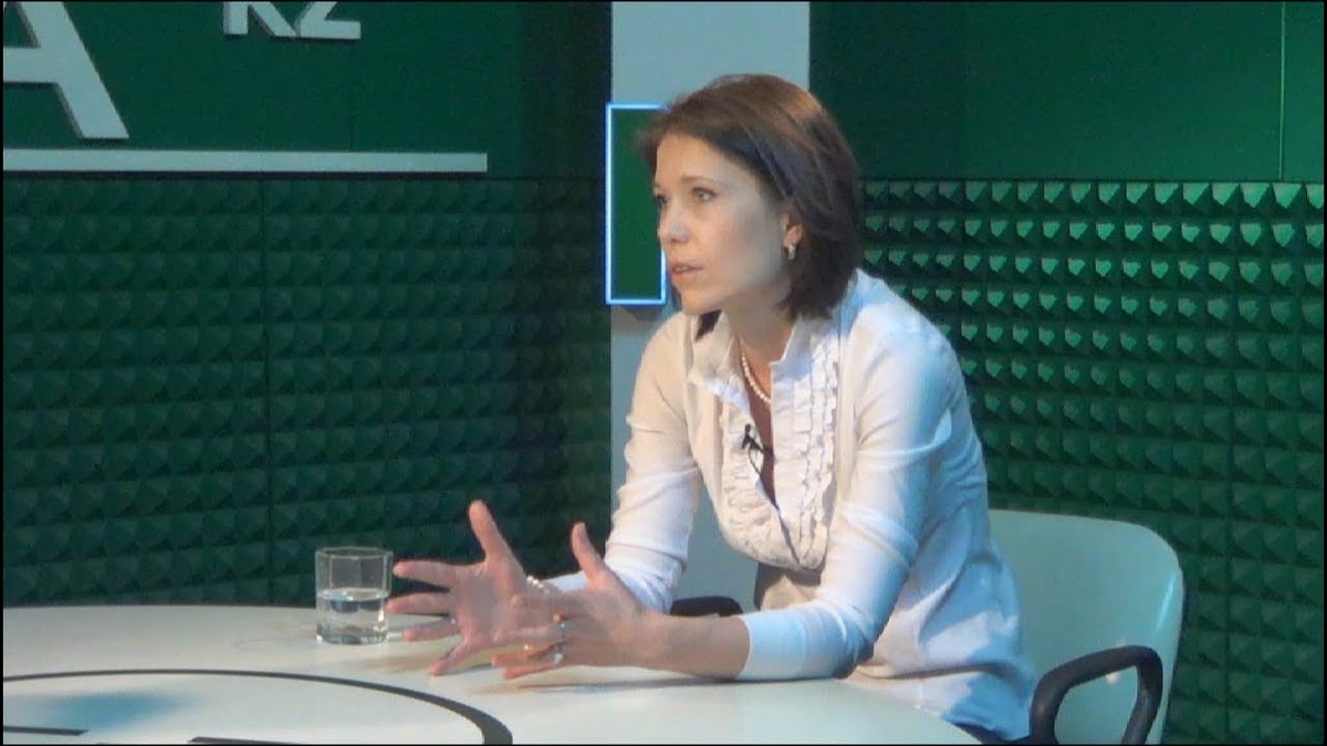 На фото Наталья Малярчук занимается лоббирование очередного закона