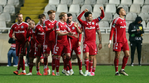    Футболисты «Легии» после победы над «Омонией» (3:0). Reuters