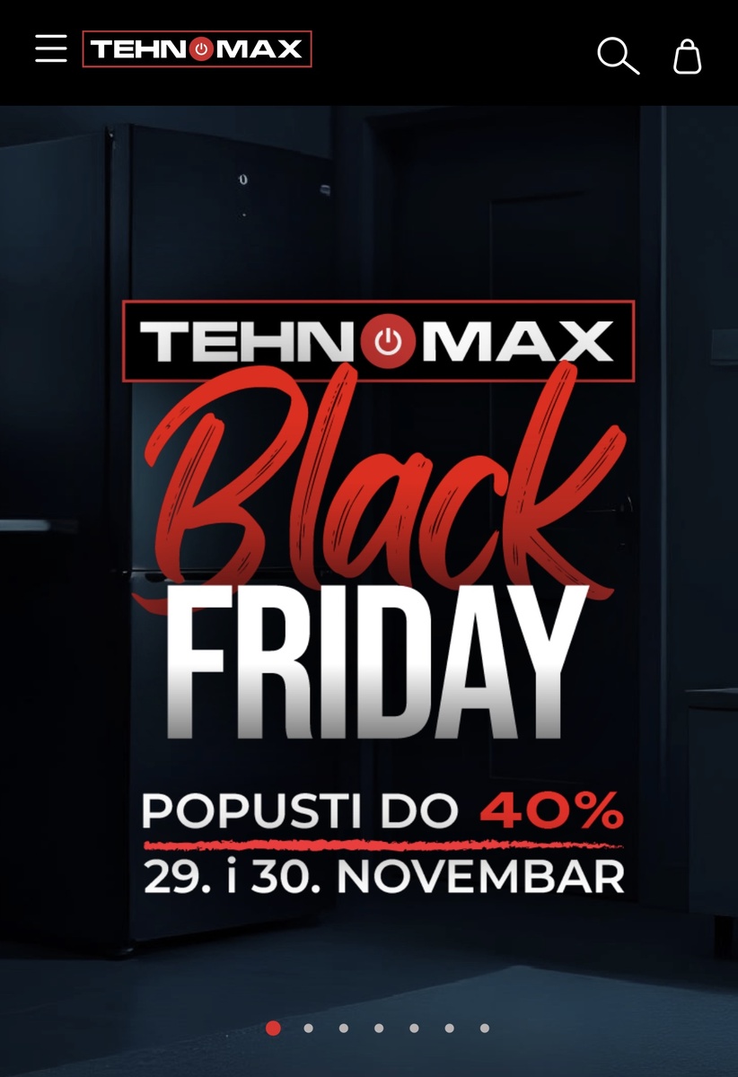 Рекламный плакат, сообщающий нам об акции на товары "Black Friday"