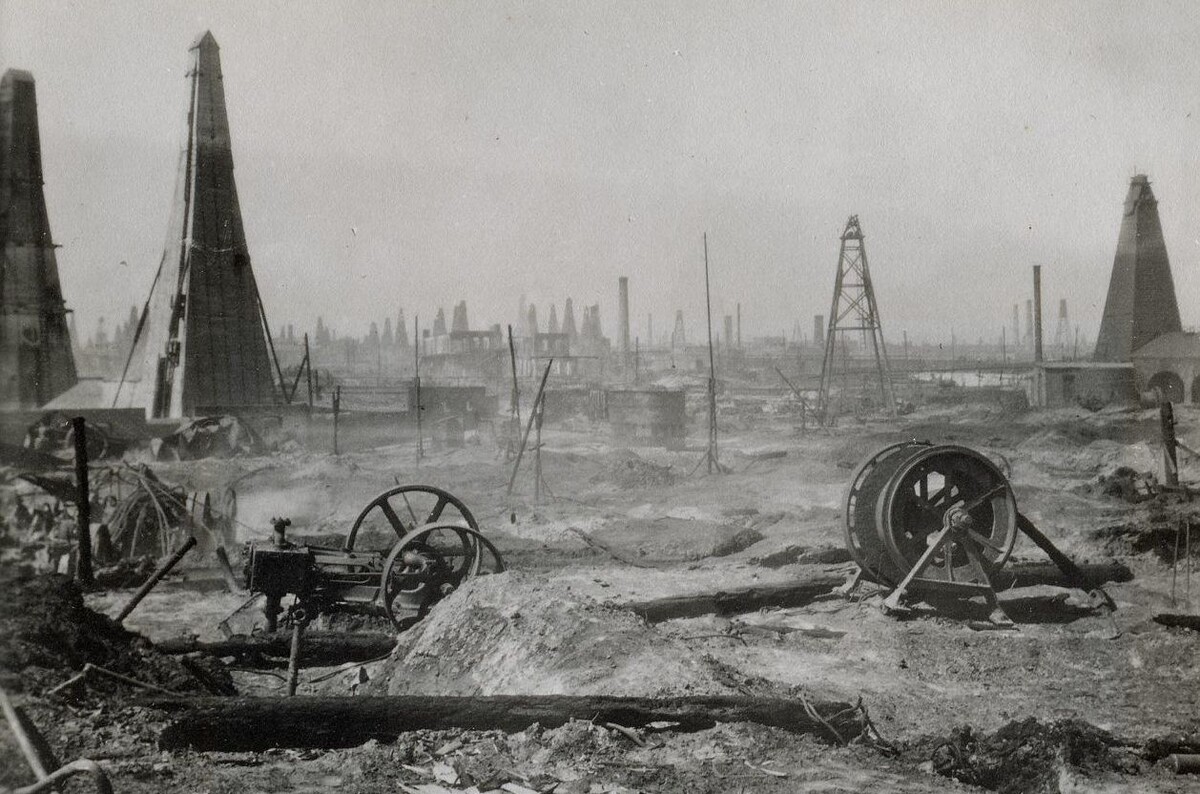 Нефтяная скважина Баку 19 век