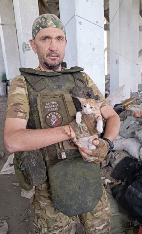    Дмитрий Коробкин очень любил домашних животных. Кошки Машка и Дюшка не упускали возможности примоститься рядом или посидеть у него на руках. А Мурка стала его верным другом на фронте / фото из архива Коробкиных