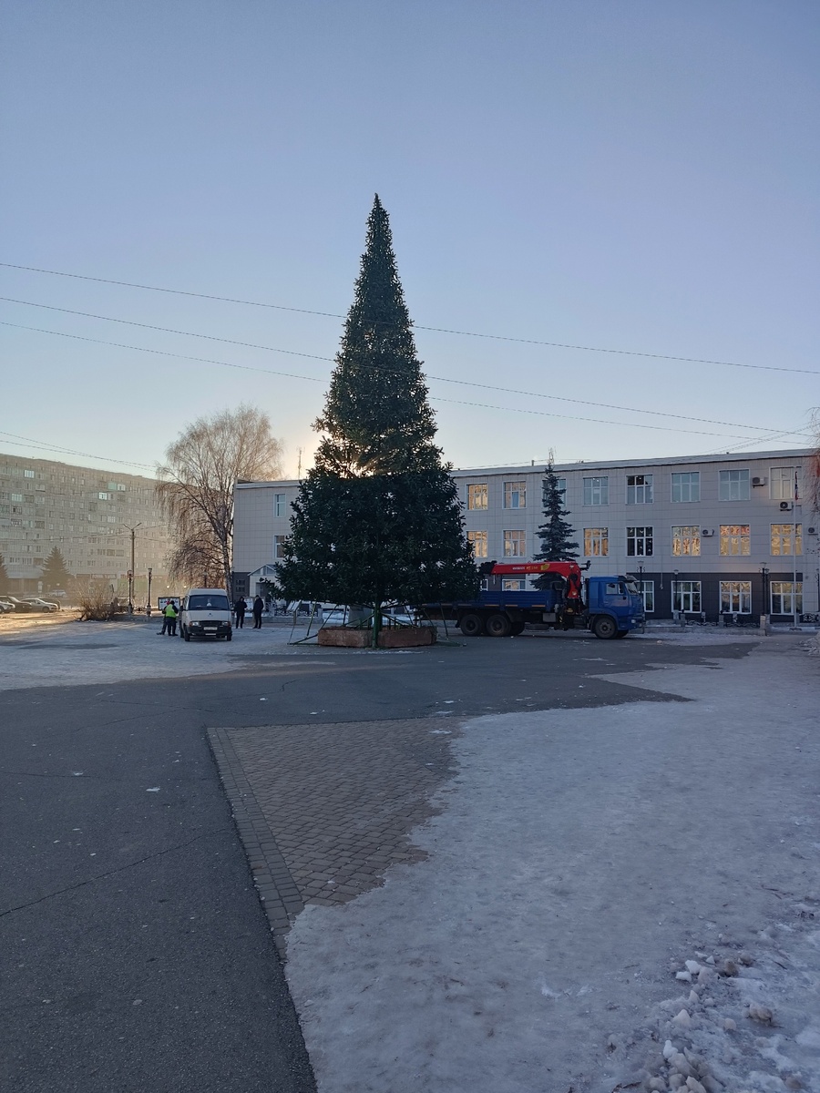 Установка гирлянды