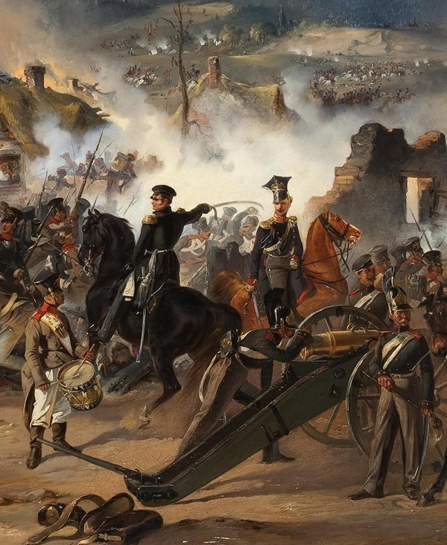 Деталь "Battle of Kulm, the 17th of August, 1813" (худож. Alexander Kotzebue)