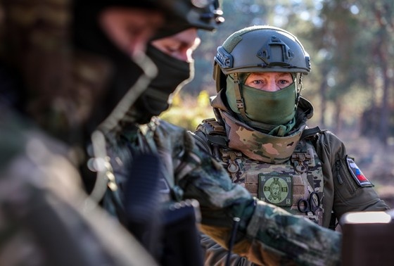    Военнослужащие штурмового подразделения ВС РФ в зоне СВО