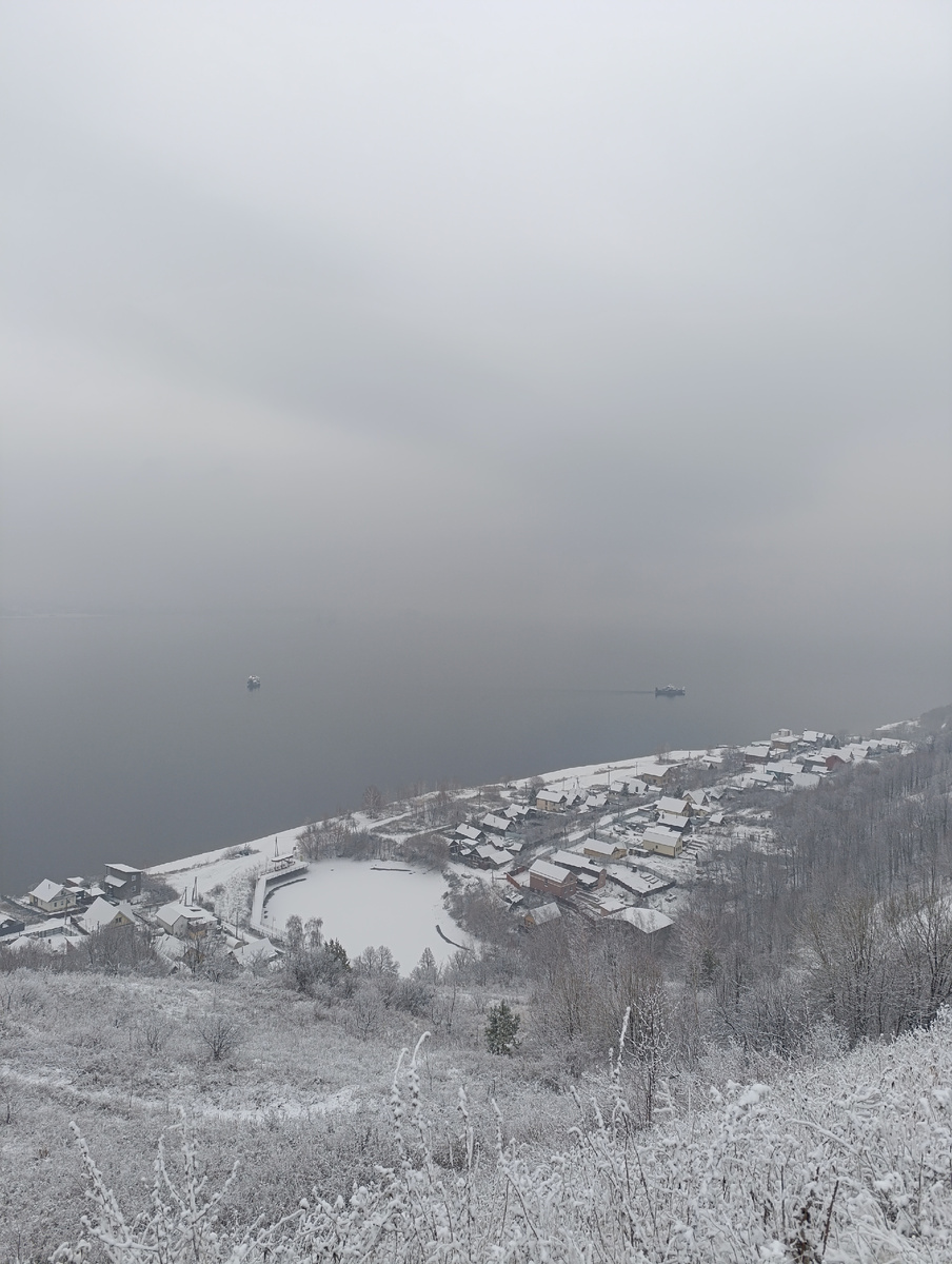 В такую погоду с горы Соколка Казани не видать.