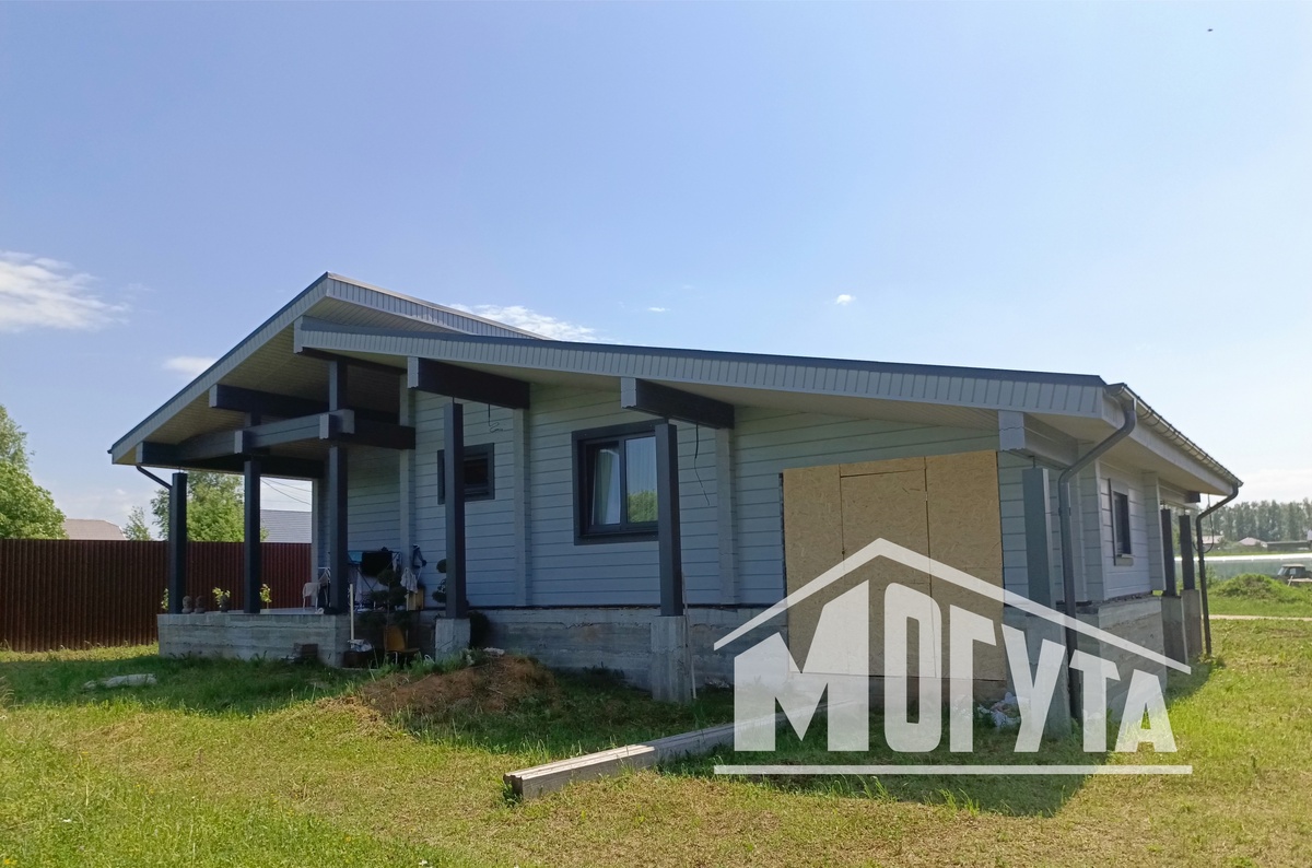 Одноэтажный дом из бруса могута.рф