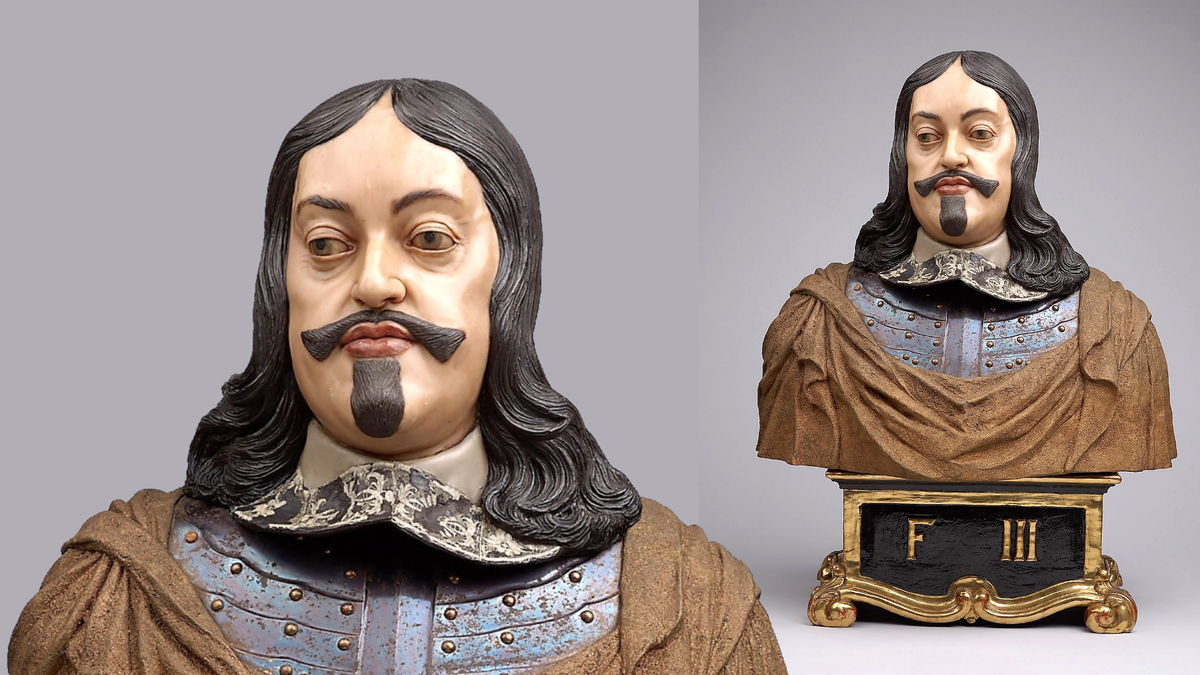 Фердинанд III, воск, высота бюста 66 см, ок. 1643 г. Музей истории искусств, Вена