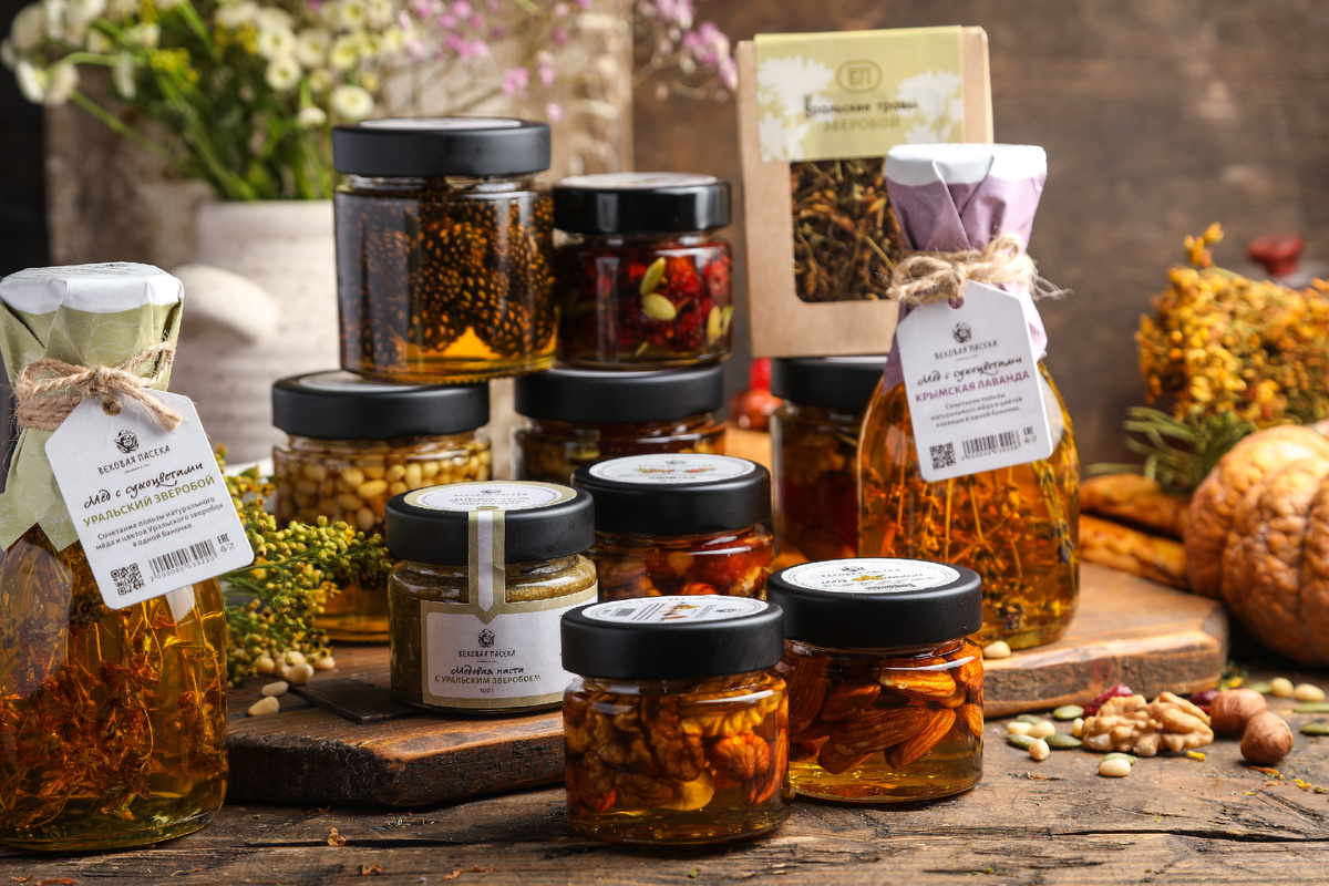 Медовые десерты в оригинальном иоформление