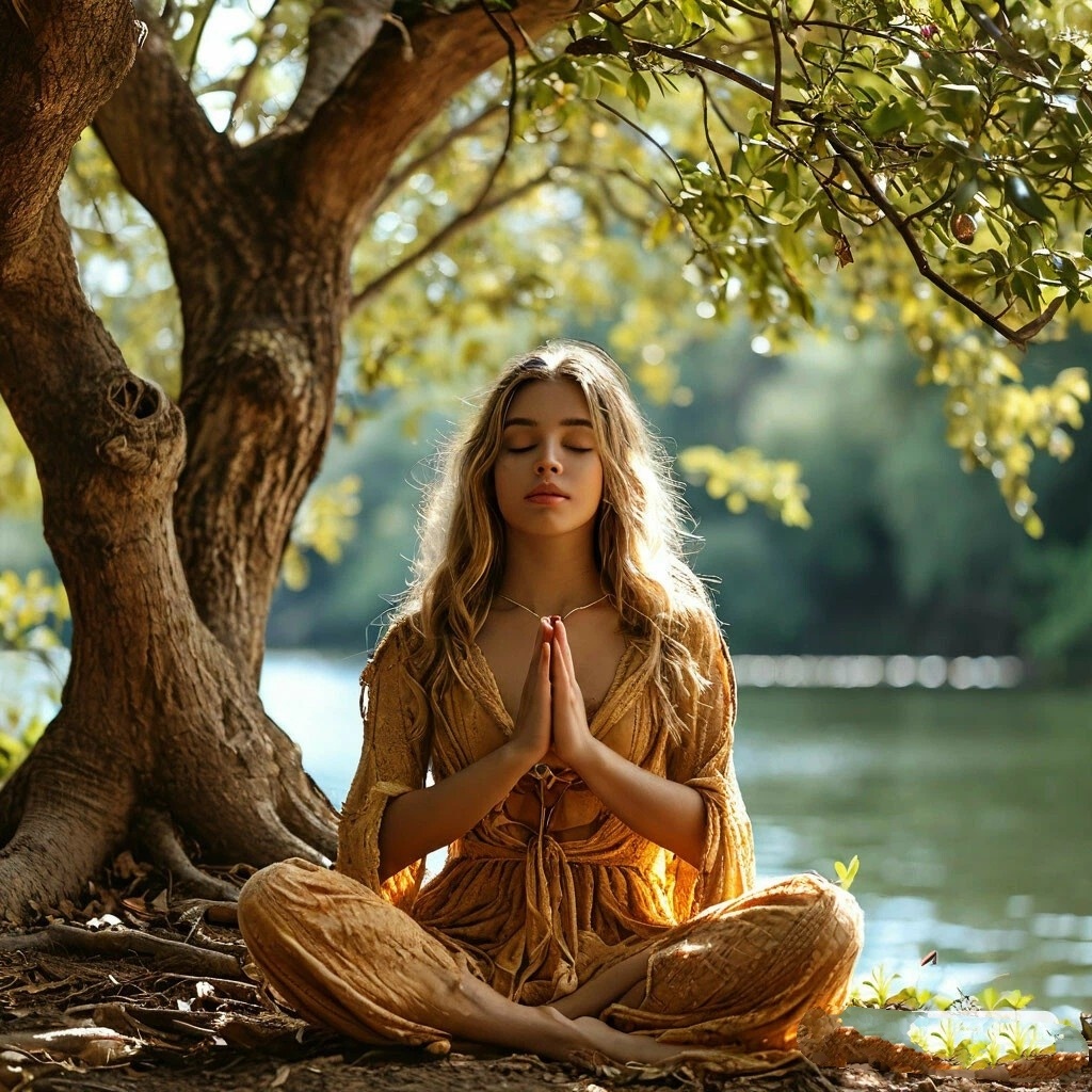 Слияние с энергями природы. Авторское изображение.