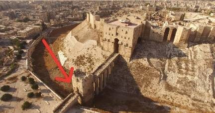   Та самая Цитадель в центре Алеппо. Фото: скриншот телеграм-канала Колясникова