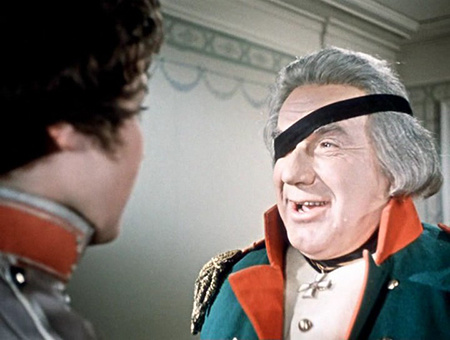 Ильинский в роли Кутузова в фильме "Гусарская баллада" (1962)