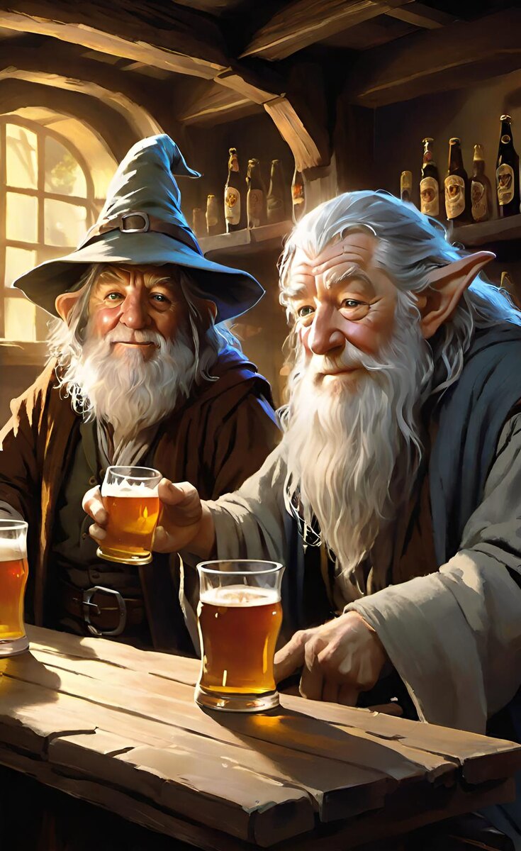 Создано нейросетью ИИ.Таверна "Дыра от кольца Всевластия".