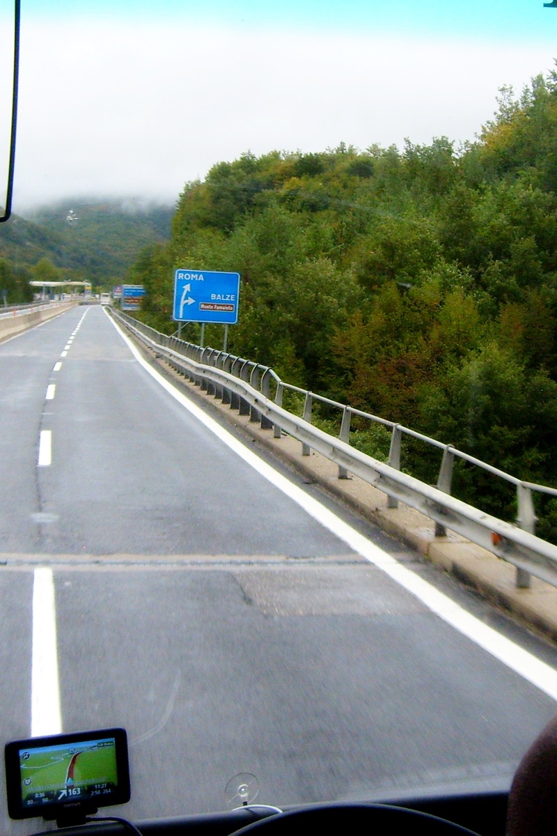 Фото автора. 2013 год По дороге в Рим.