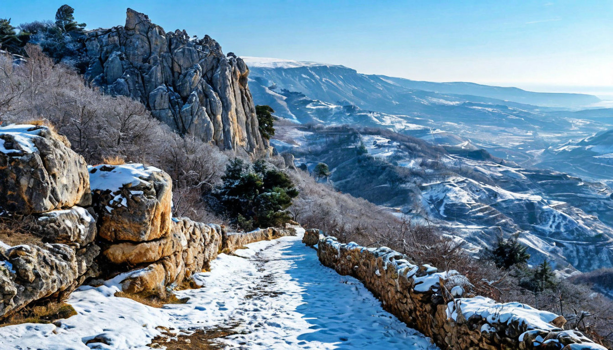 Крым зимой, нейросеть 