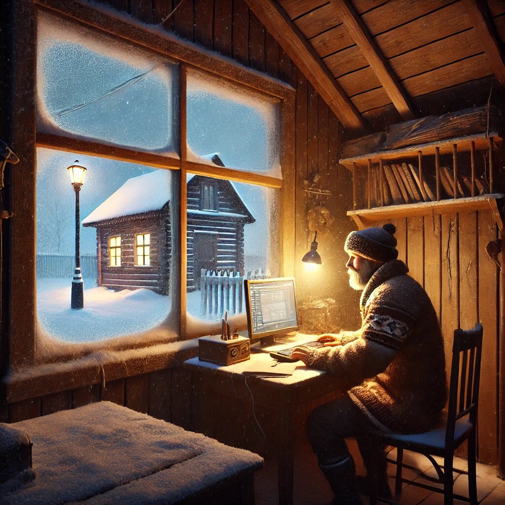 На окраине Гремячинска, в доме, утонувшем в снегу, вспыхнул свет фонаря, как маяк посреди зимней ночи