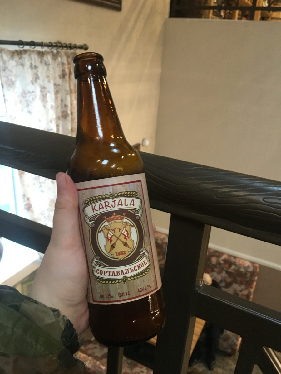 Lager Karjala, который, как оказалось варять в Санкт-Петербурге. Фото: Кристина Дегтярева