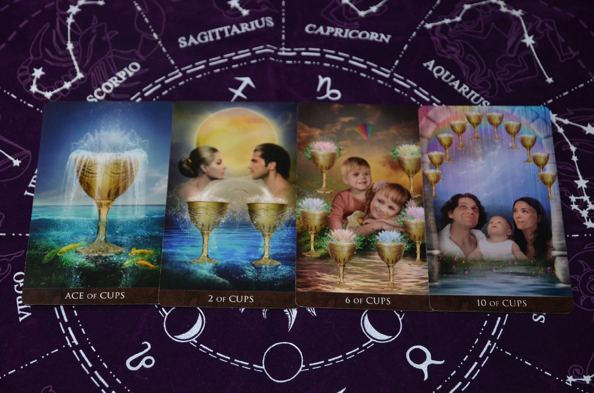  Шестерка кубков, двойка кубков, туз кубков и десятка кубков: в чем разница?