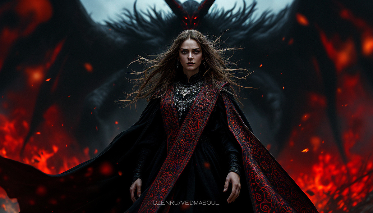 Авторское изображение @vedmasoul. Cгенерировано ИИ. Деньги и колдовство