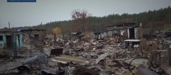 Разрушения в курском селе. Показано Первым каналом.