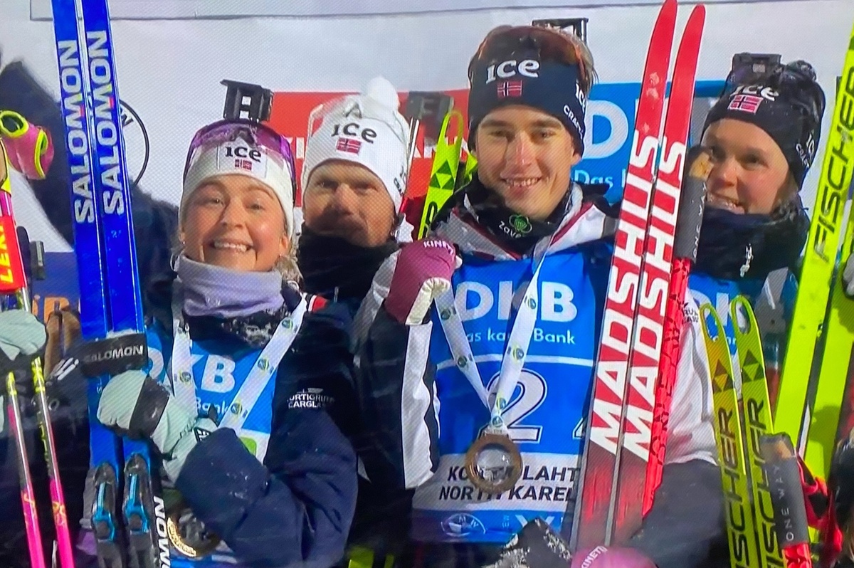 Ингрид Тандревольд, Йоханнес Дале, Вебьёрн Сёрум, Каролина Кноттен на награждении.