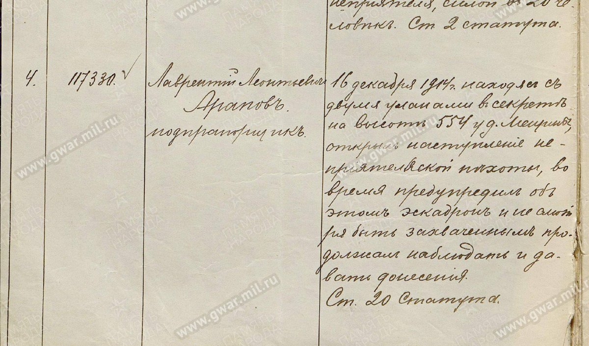 Российский Государственный Военно-исторический архив. Ф. 970. Оп. 3. Д. 1910. Док. 158. Чтобы увидеть лист целиком листайте справа. 