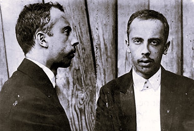 Дмитрий Богров, человек, убивший Петра Аркадьевича Столыпина. Фото сделано во время сле