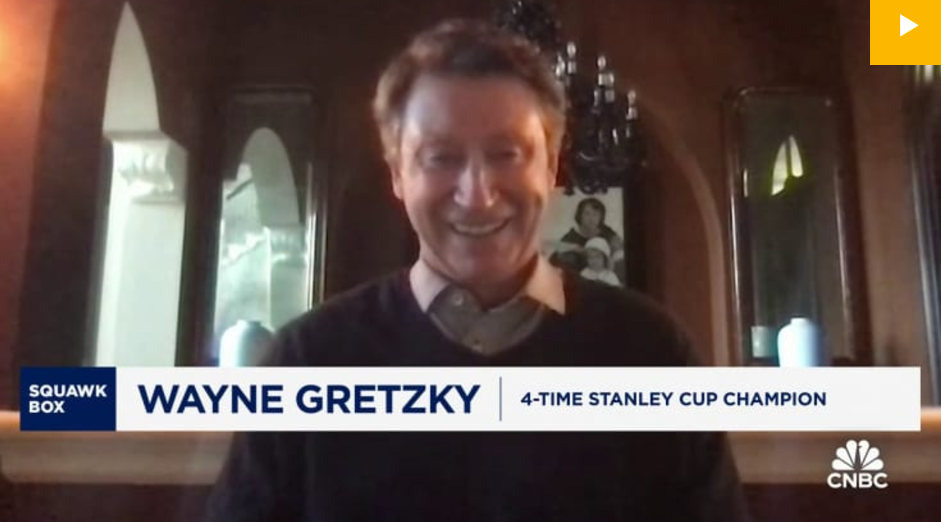 Уэйн Гретцки в эфире.