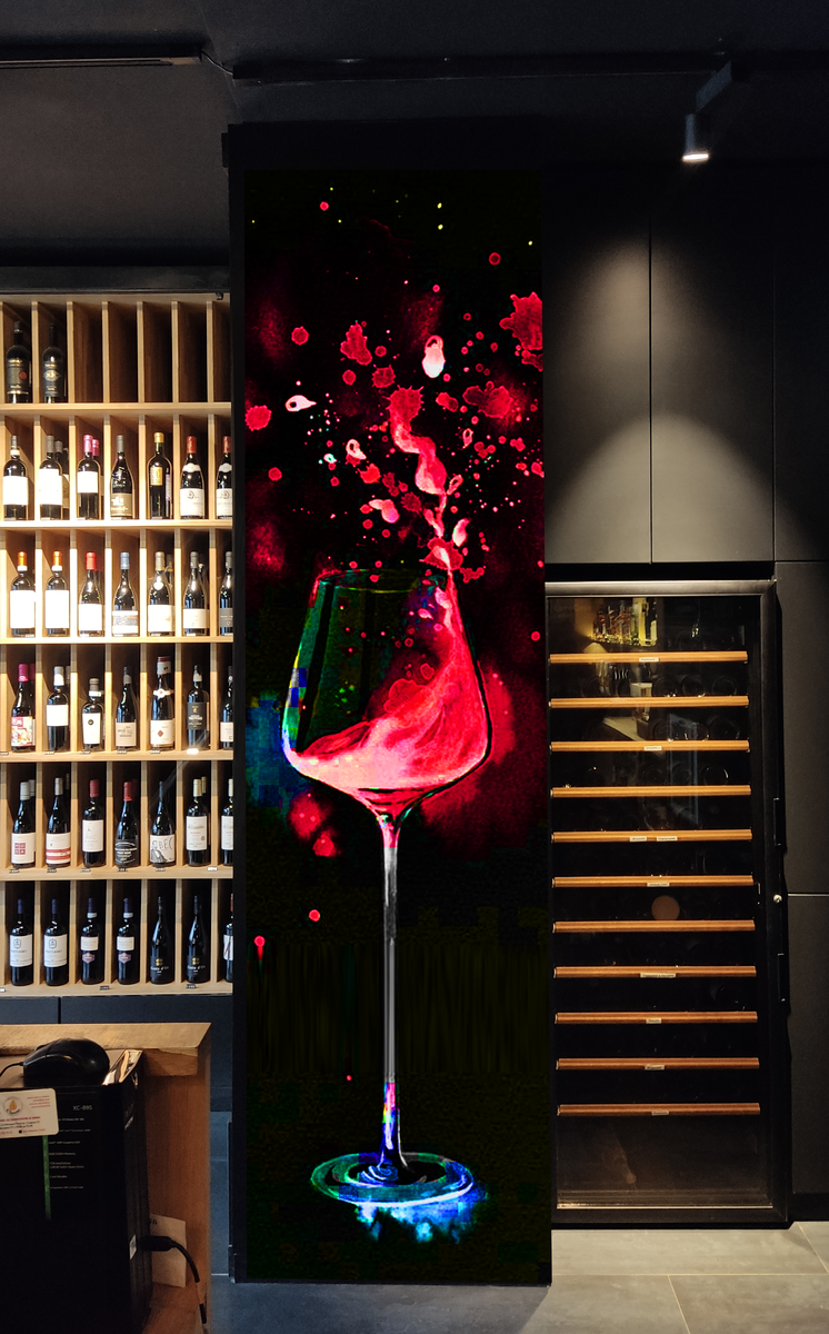 Эскизы для росписи стены в винотеке