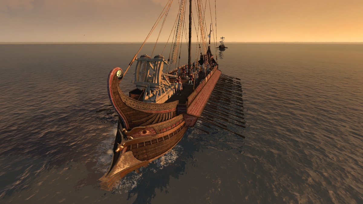 Римская легкая дальнобойная квинквирема Total War: Rome II нос