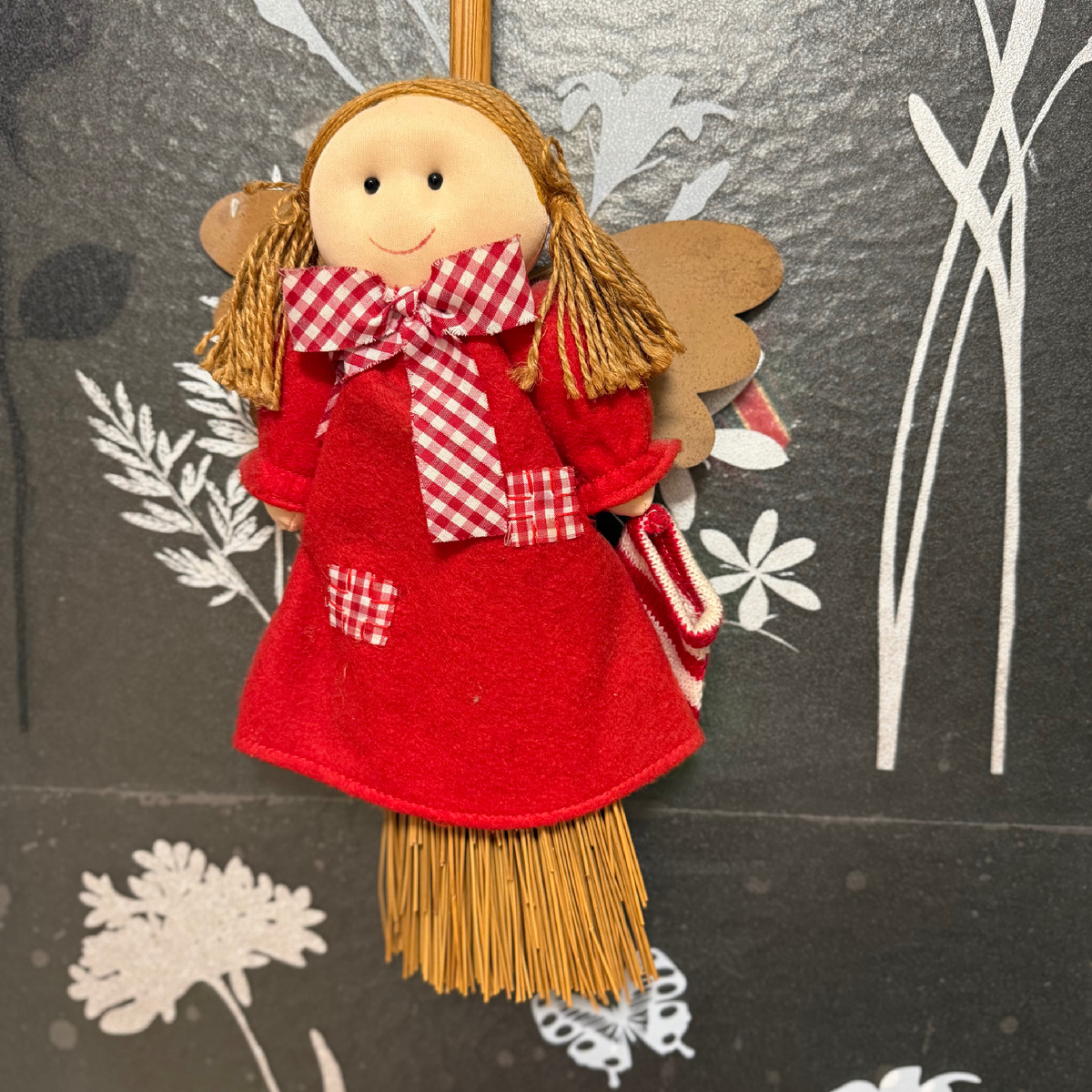 Фото от автора.Тамара Вибе. Фея , которая охраняет нашу квартиру, висит на входной двери.