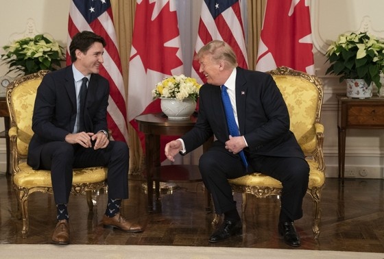    Дональд Трамп и Джастин Трюдо