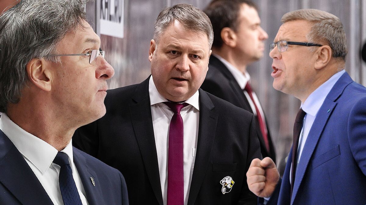    Павел Табарчук, Максим Широков, Юрий Кузьмин, photo.khl.ru