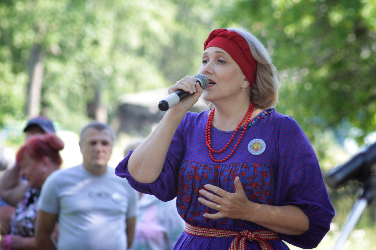 пою на фестивале в д.Низовицы