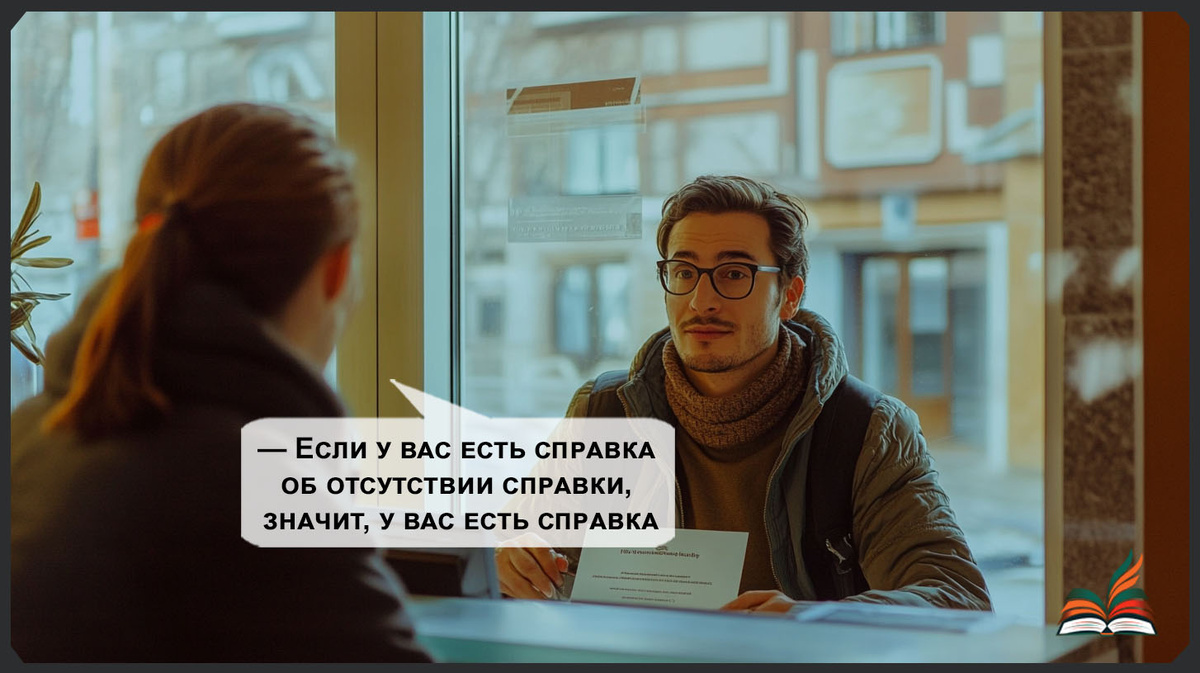 Справка о наличии отсутствия справки - Рассказ