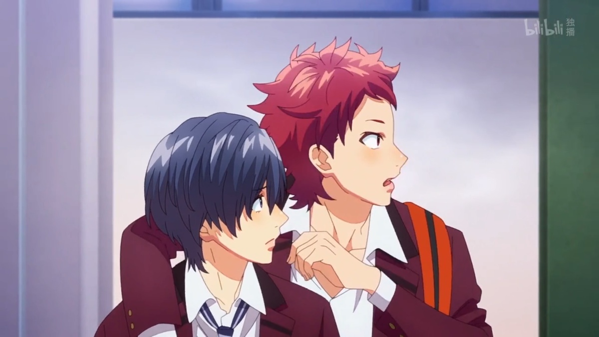 Заходят Токио и Шигэкадзу, как всегда дурачась. Слышат разговор и видят, что девушки пялятся на них. А потом...