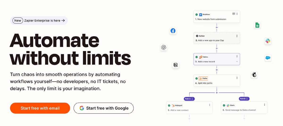 Zapier — платформа, которая связывает между собой различные веб-приложения.
