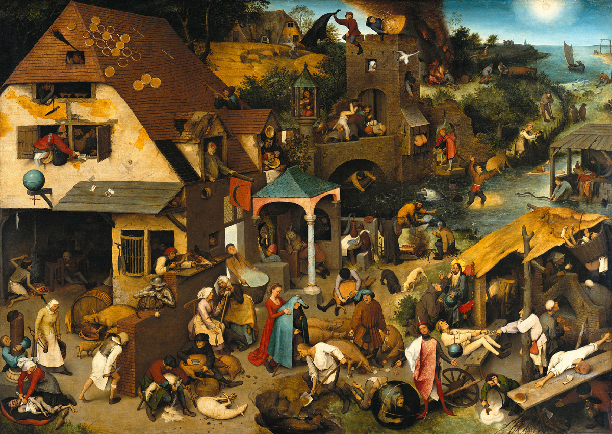 Питер Брейгель Старший, Фламандские пословицы, 1559