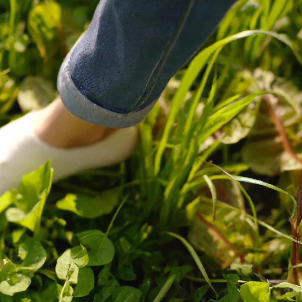 Человек, занимающийся зарядкой или растяжкой