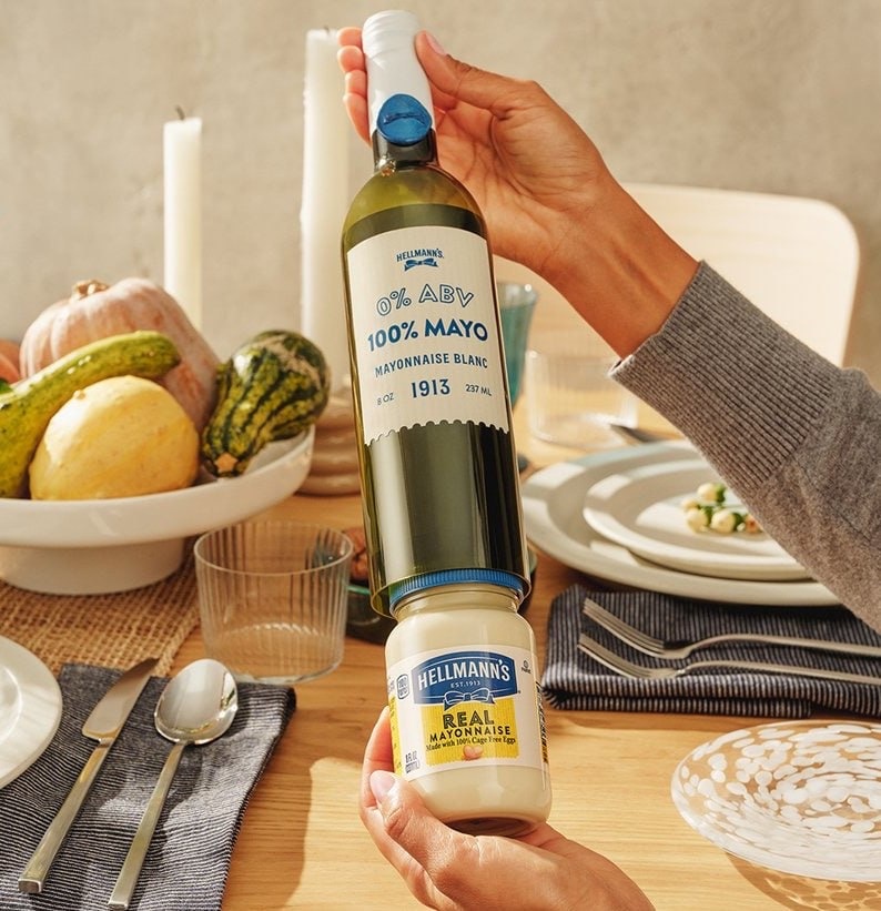 Hellmann's представили майонез в форме бутылки вина