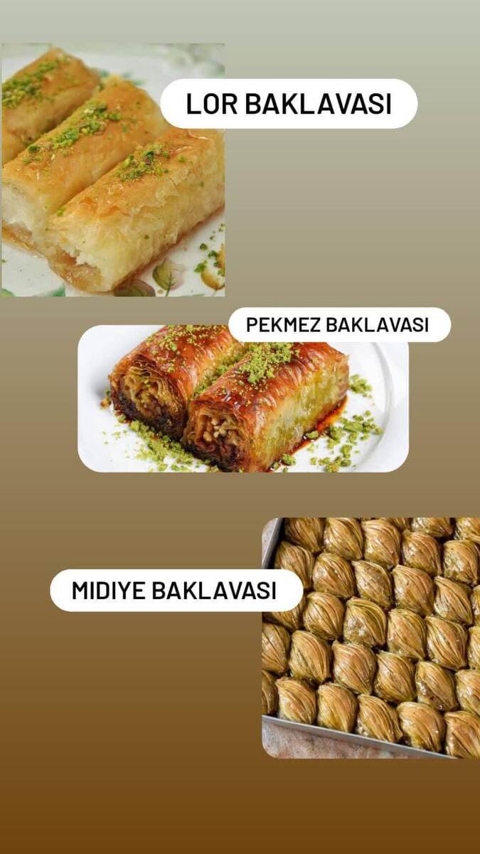 Виды турецкой пахлавы