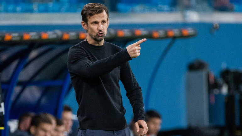    Главный тренер «Зенита» Сергей Семак.Вячеслав Евдокимов ФК «Зенит»