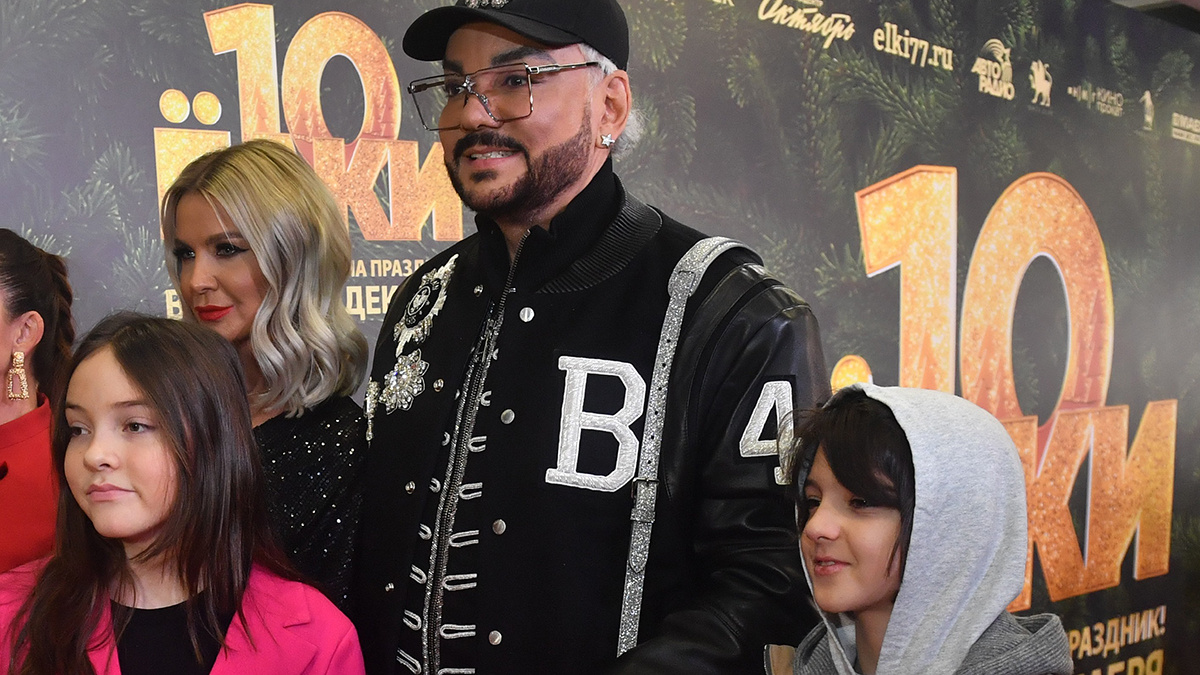 Филипп Киркоров с дочкой и сыном. Фото: Global Look Press