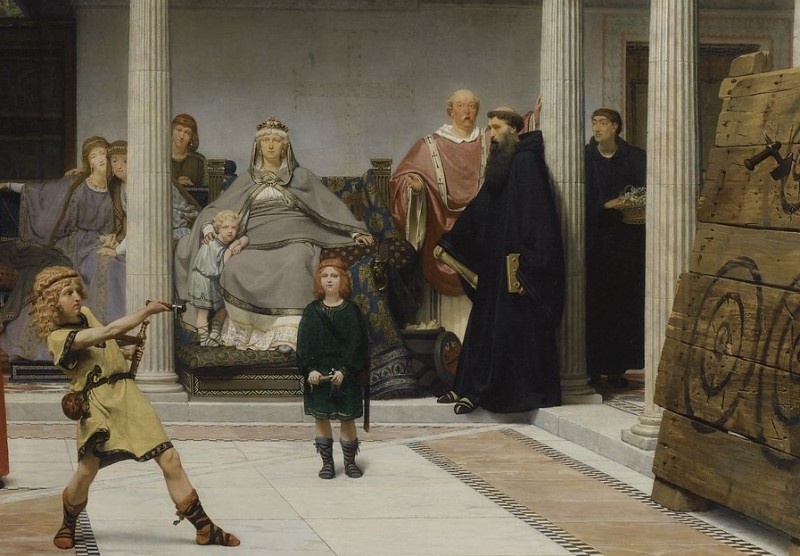 Лоуренс Альма-Тадема. Воспитание детей Хлодвига.