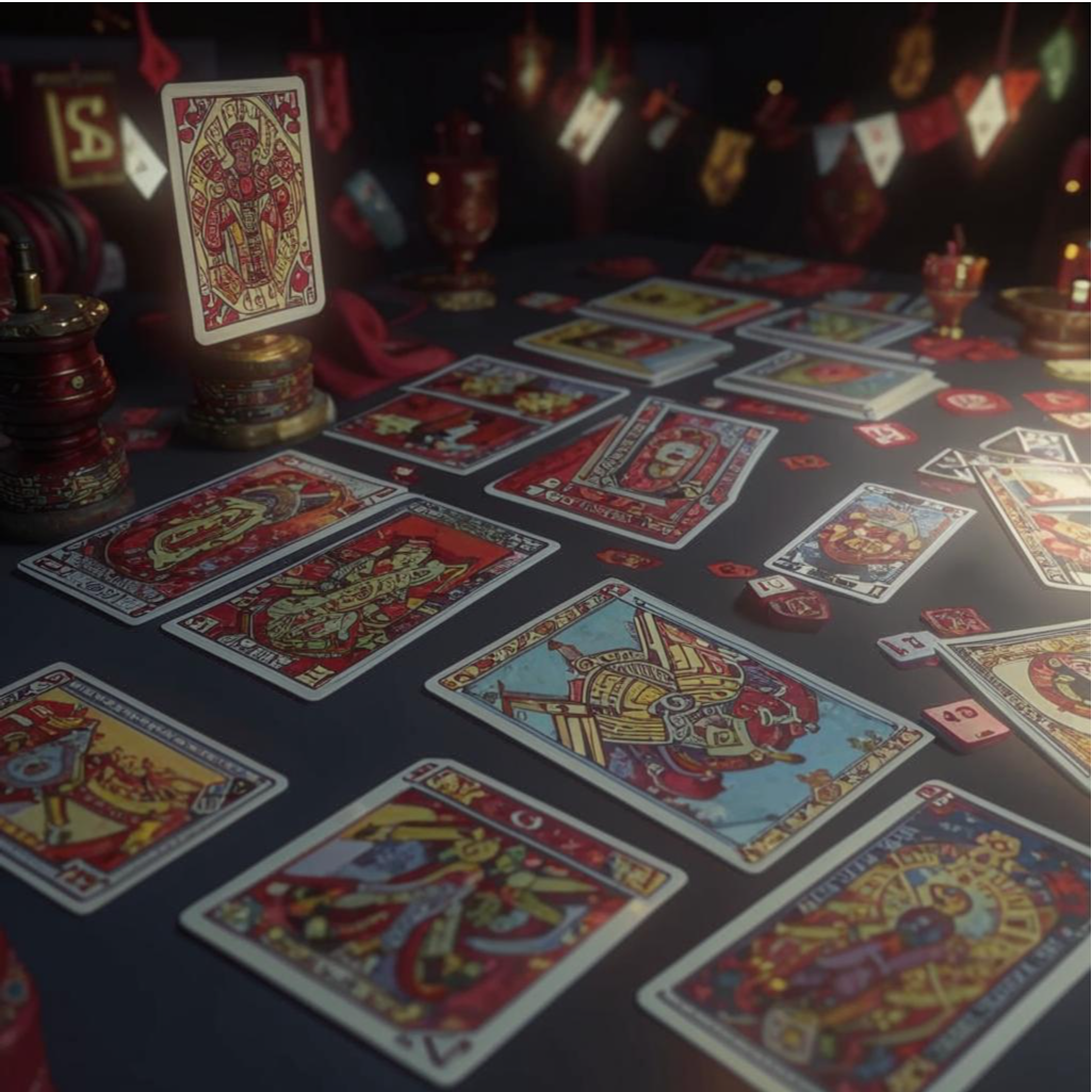 Гадание на картах. Иллюстрация сгенерирована нейросетью