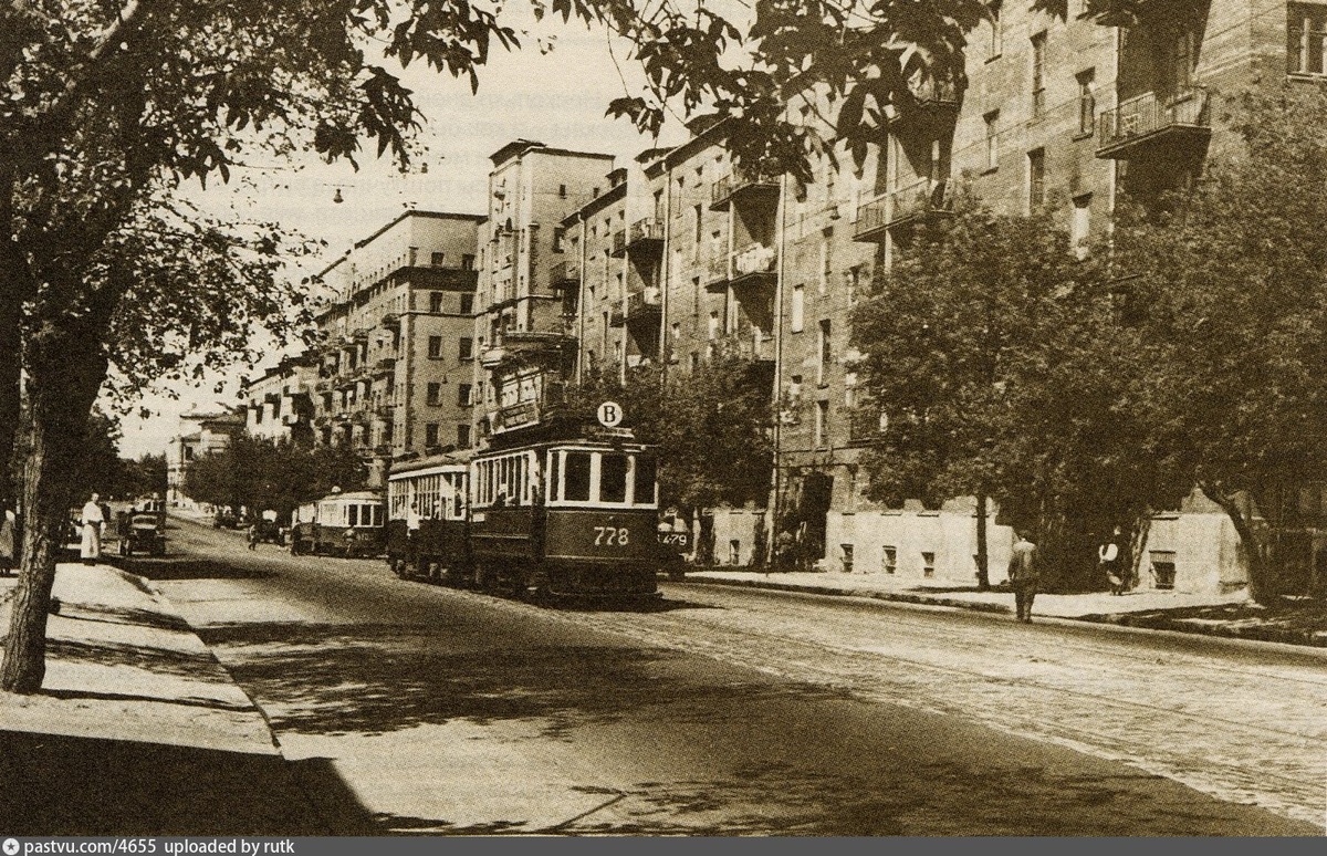 Воронцовская улица, 1947 г. Источник: П.В. Сытин «Из истории Московских улиц» «Московский рабочий», М. 1952 г. 