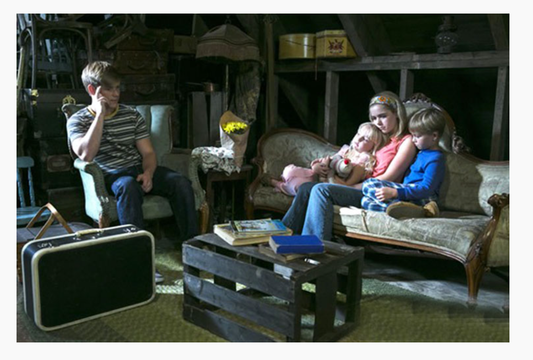 Кадры из фильма " Цветы на чердаке"