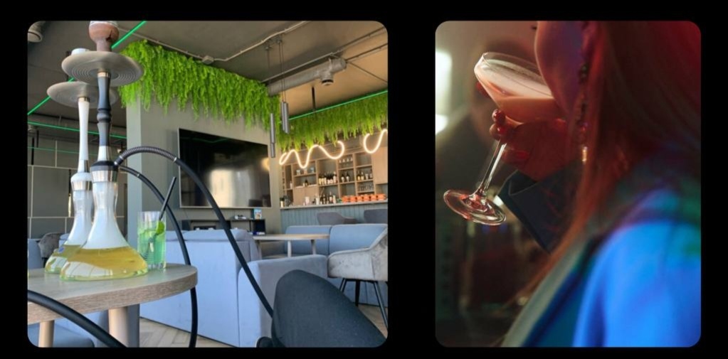 • Средний чек: 2000 ₽• Обязательно: кальян (1100 ₽, скидка 40% до 18:00)