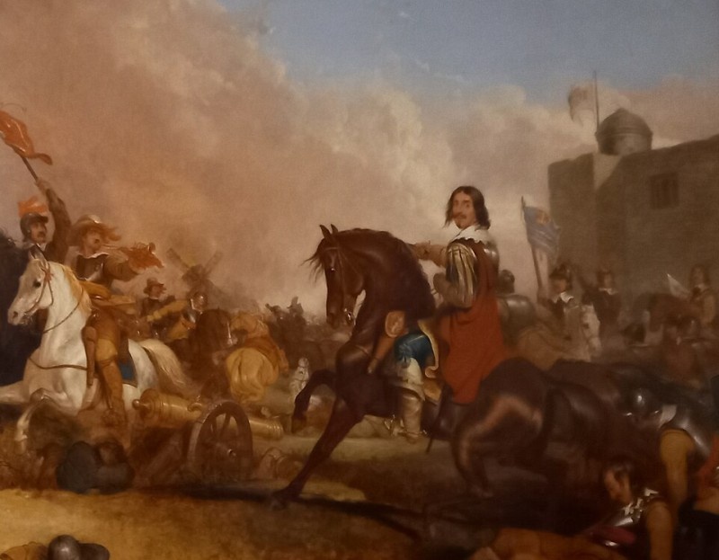 Сражение под стенами Колчестерского замка.